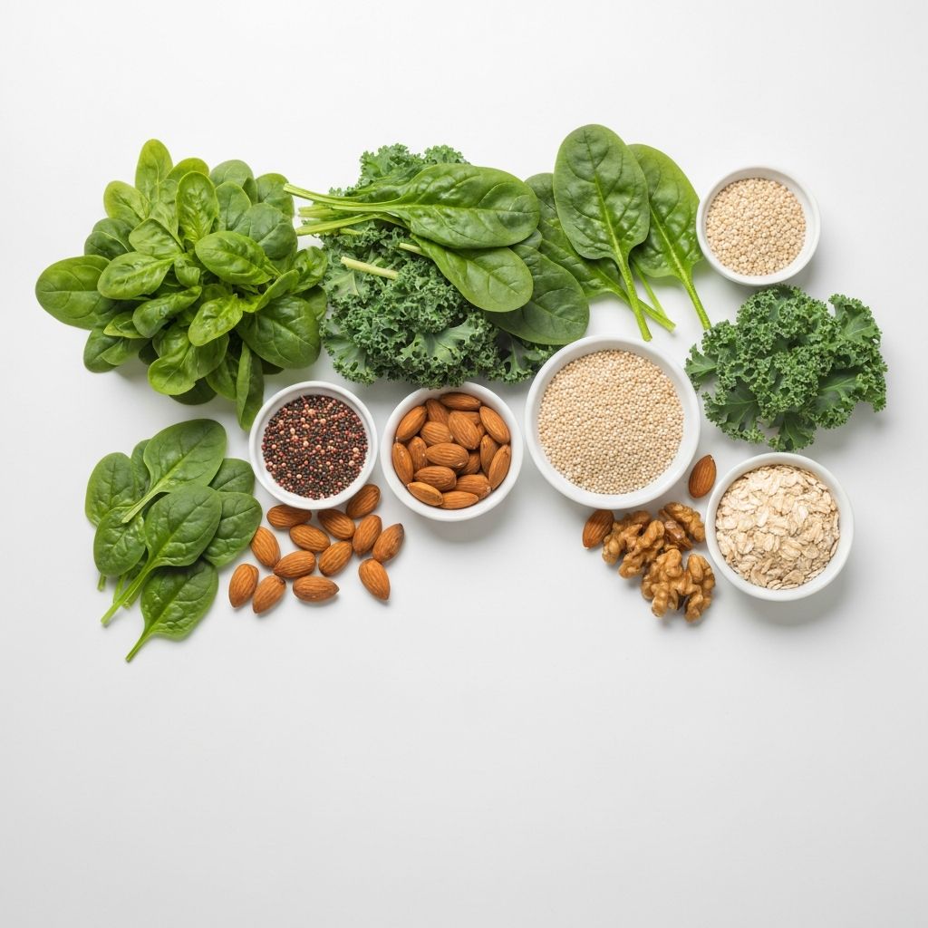 Healthy vegetables and whole grains